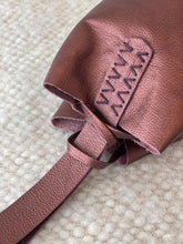 Load image into Gallery viewer, navigli bag | brown metallic upcycled leather