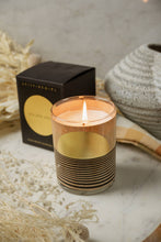 Load image into Gallery viewer, Gold Foil Wood Wrapped Candle Golden Hour