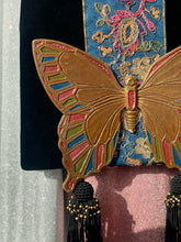 Load image into Gallery viewer, Velvet butterfly Bag