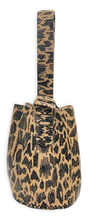 Load image into Gallery viewer, navigli bag | cheetah-graphic snake-embossed upcycled leather