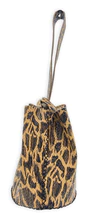 Load image into Gallery viewer, navigli bag | cheetah-graphic snake-embossed upcycled leather