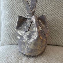 Load image into Gallery viewer, navigli bag | gold grey taupe upcycled leather