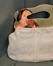 Load image into Gallery viewer, Suede Moon Bucket Bag