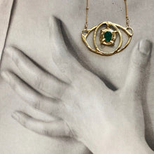 Load image into Gallery viewer, Emerald Eye Necklace

