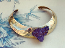 Load image into Gallery viewer, Brass &amp; Amethyst Choker
