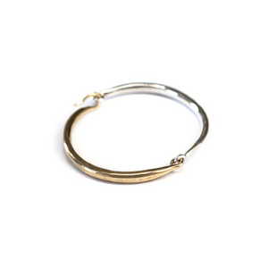 HINGED BANGLE BRASS / STERLING