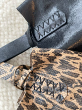 Load image into Gallery viewer, navigli bag | cheetah-graphic snake-embossed upcycled leather
