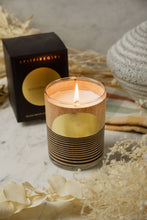 Load image into Gallery viewer, Gold Foil Wood Wrapped Candle Golden Hour

