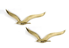 Load image into Gallery viewer, Flying Seagull Bird, Handmade Brass Metal Wall Decor, Large
