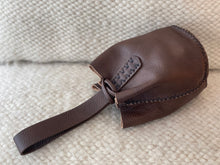 Load image into Gallery viewer, navigli bag | brown upcycled leather
