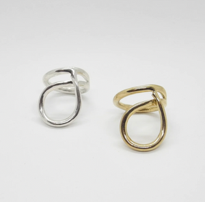 Vida ring in Brass