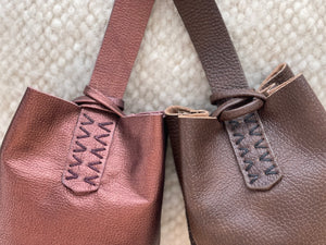 navigli bag | brown upcycled leather