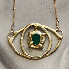 Load image into Gallery viewer, Emerald Eye Necklace
