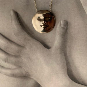 Moon Face Pendant Necklace